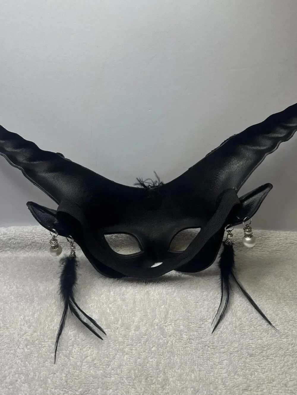 Black Goat Ram Horns Devil Goblin Masquerade Halloween Cosplay Couples Masks